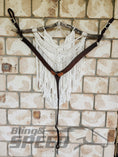 Load image into Gallery viewer, Bling & Speed Basketweave Breast Collar - Medium Oil (7897368658158)
