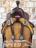 Load image into Gallery viewer, Bling & Speed Plait One Ear Bridle with Turquoise (7897865683182)

