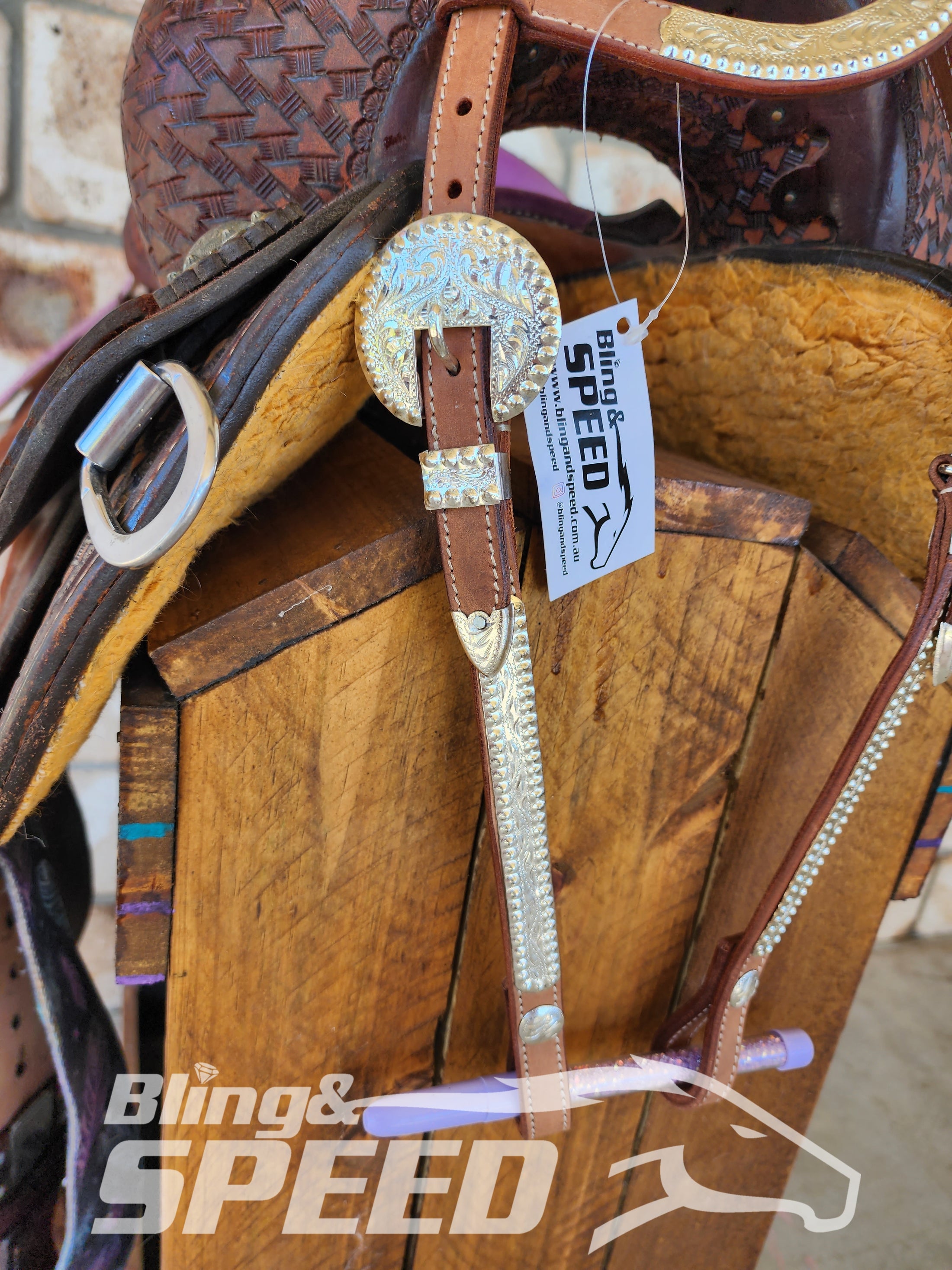 Bling & Speed Silver One Ear Bridle #1 (7897865912558)