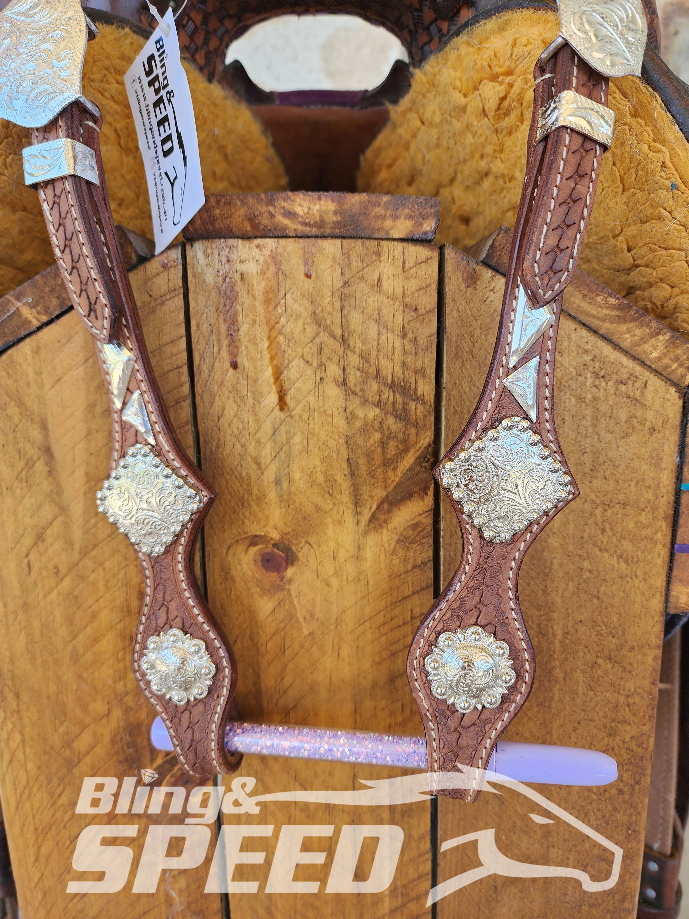 Bling & Speed Silver One Ear Bridle #2 (7897867452654)