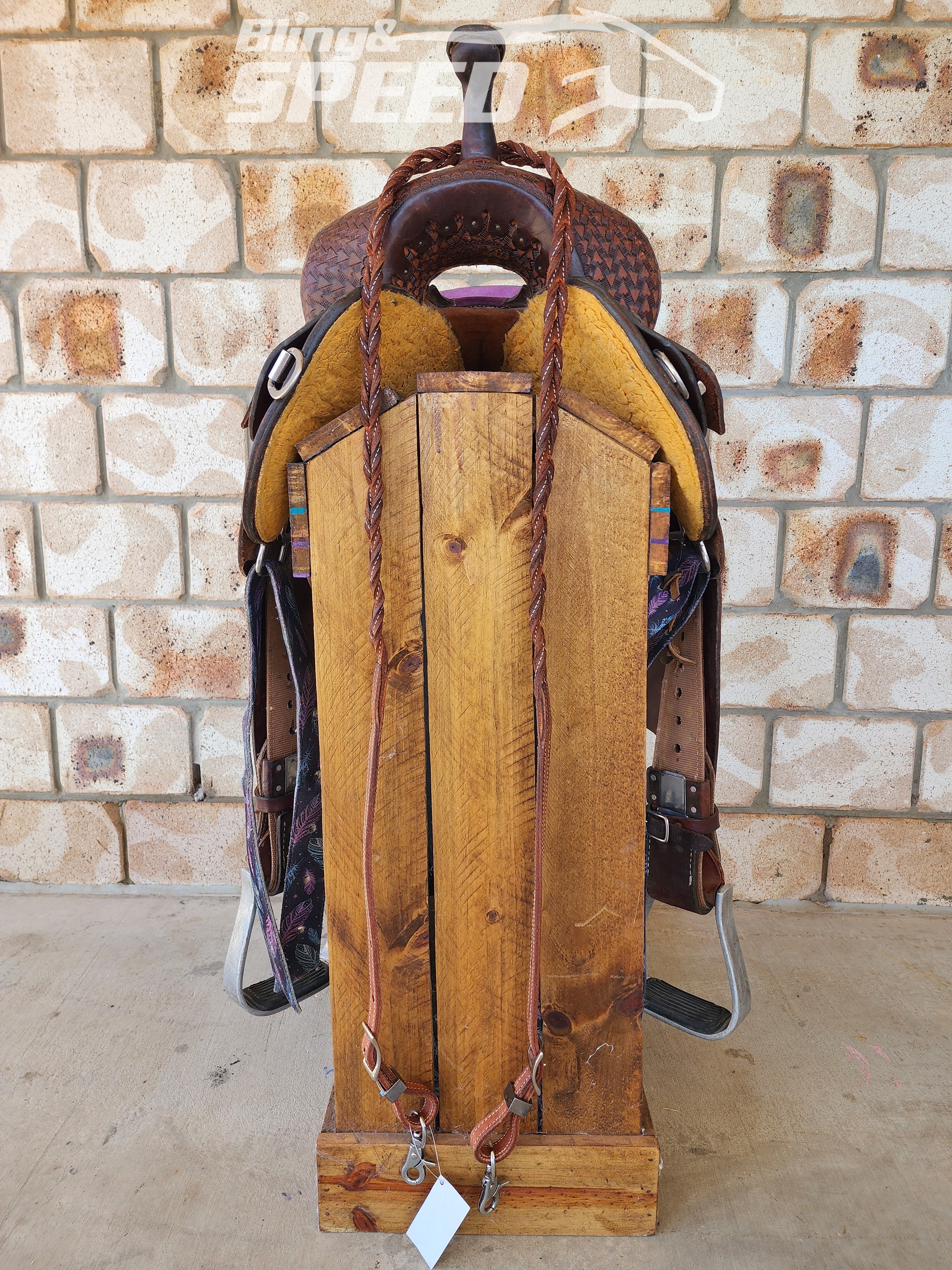 Bling & Speed Twisted Bloodknot Barrel Reins (7897297715438)