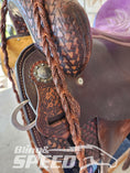 Load image into Gallery viewer, Bling & Speed Twisted Bloodknot Barrel Reins (7897297715438)
