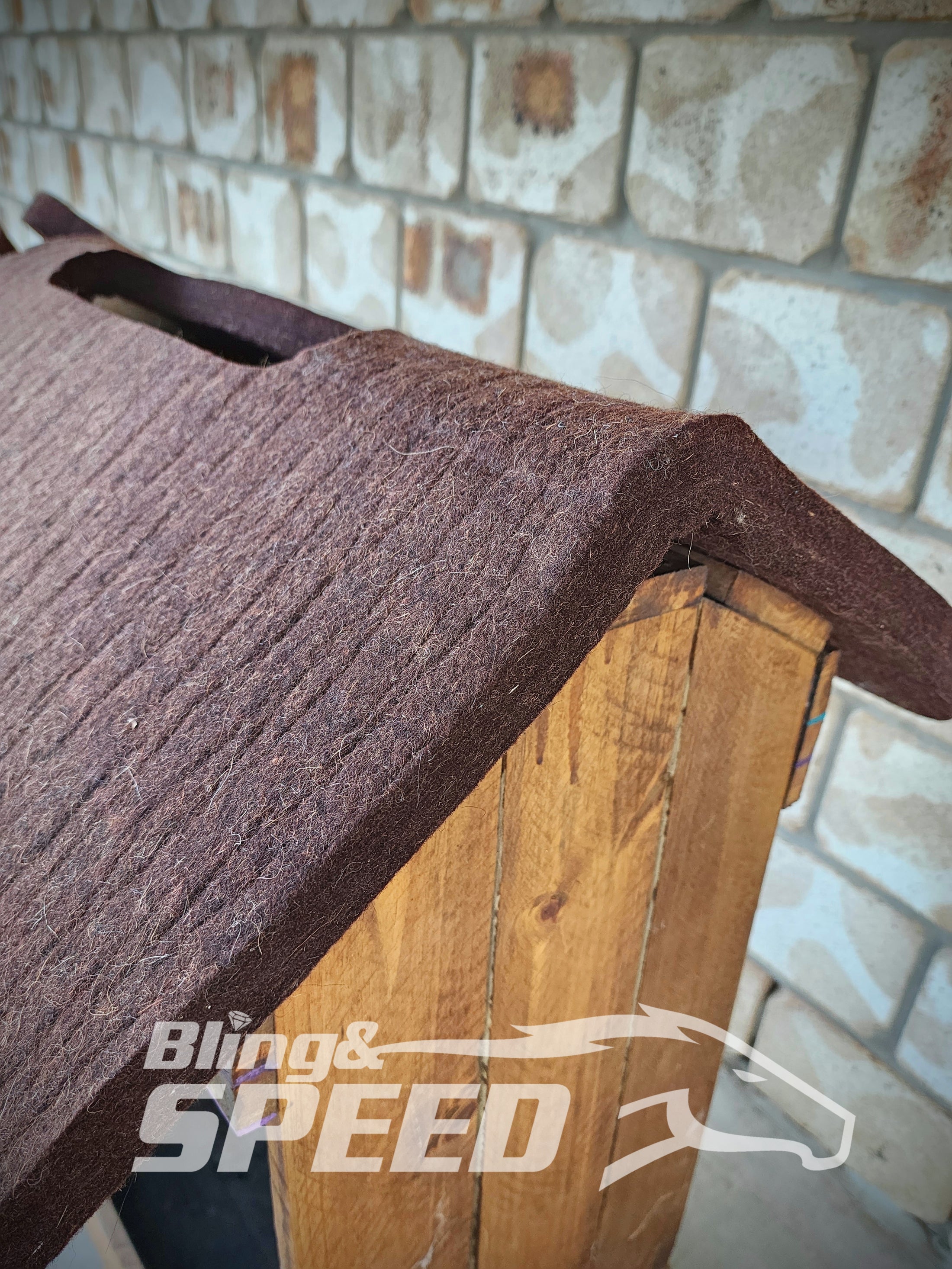 Wither and Spine Relief Felt Saddle Pad - Chocolate (7907526279406)
