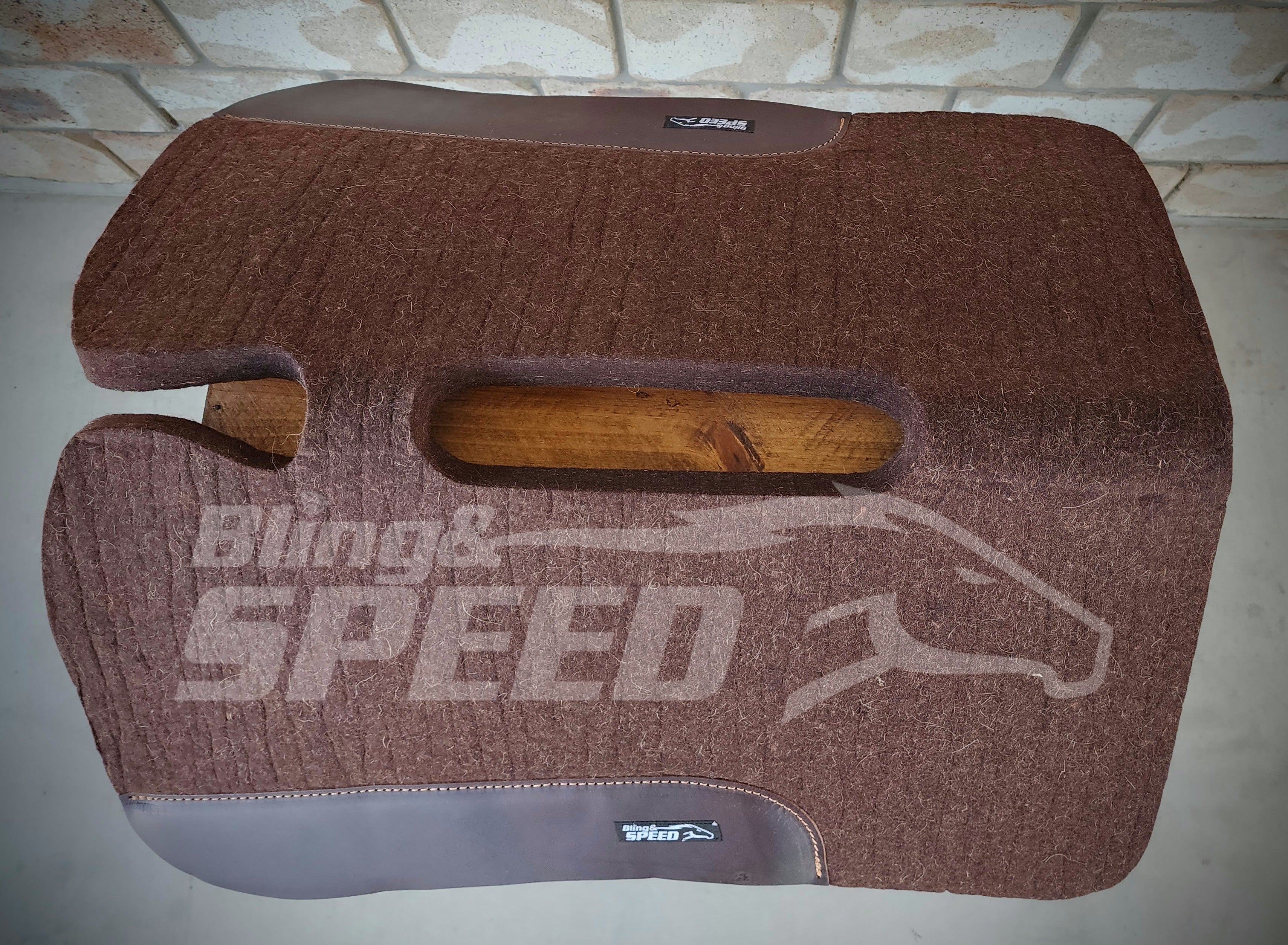 Wither and Spine Relief Felt Saddle Pad - Chocolate (7907526279406)
