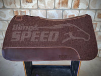 The Barrel Racer Felt Saddle Pad - Chocolate (7907525656814)