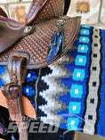 Load image into Gallery viewer, 7. "The Lapis Lazuli Unicorn" Saddle Pad (7873221034222)
