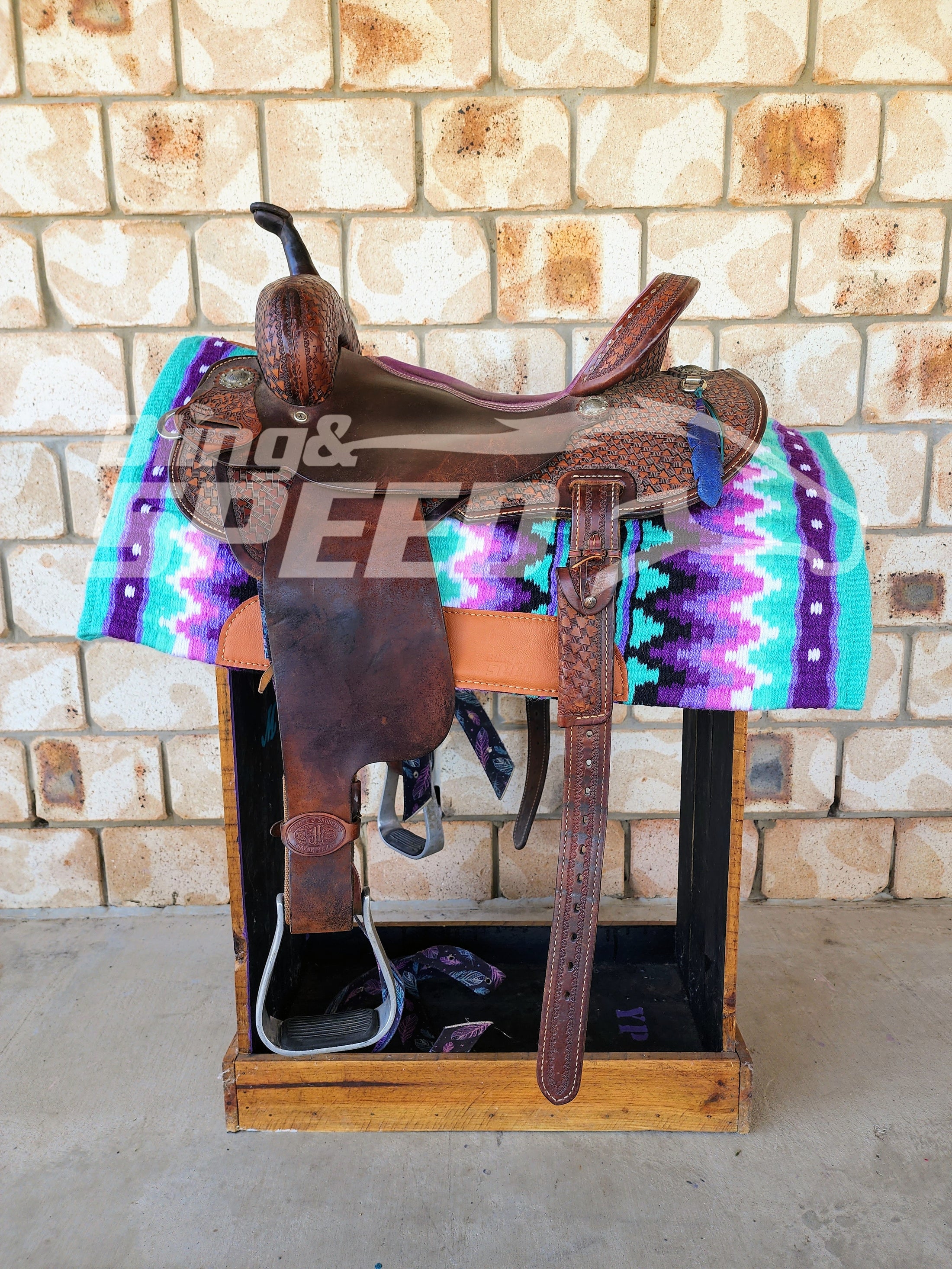 10. "The Topaz Unicorn" Saddle Pad (7873220935918)