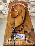 Load image into Gallery viewer, Bling and Speed Pink & Rose Gold Laced Barrel Reins (7956249936110)
