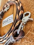 Load image into Gallery viewer, Bling and Speed Rose Gold Laced Barrel Reins (7956250624238)

