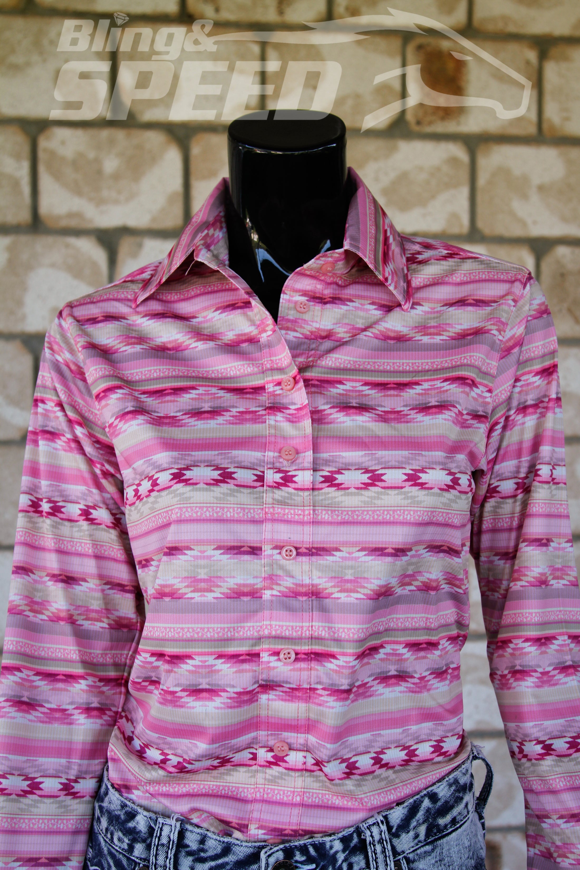 Pink Aztec Arena Shirt (7969865662702)