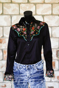 Load image into Gallery viewer, Ram Skull & Flowers Arena Shirt (7969857700078)
