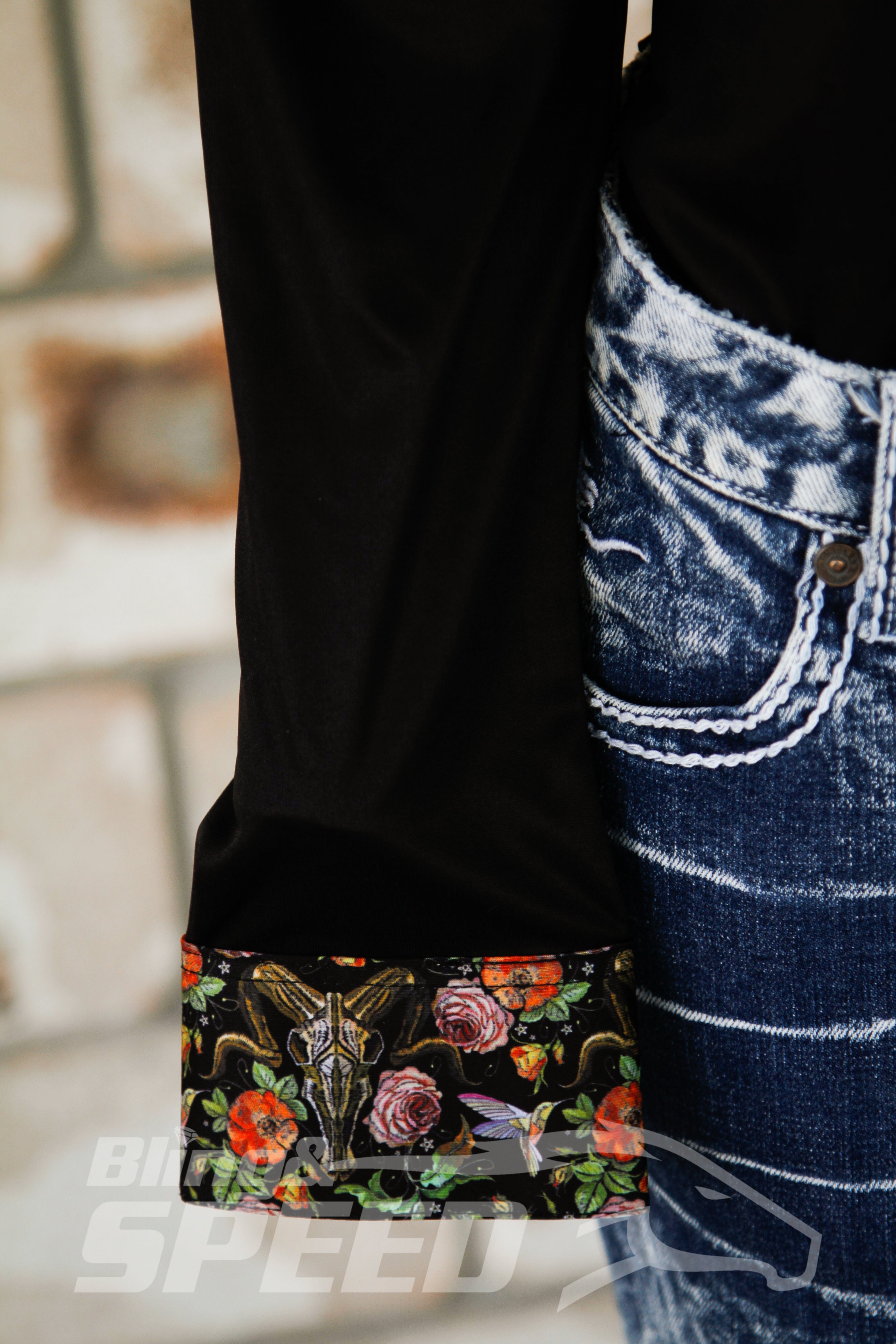 Ram Skull & Flowers Arena Shirt (7969857700078)