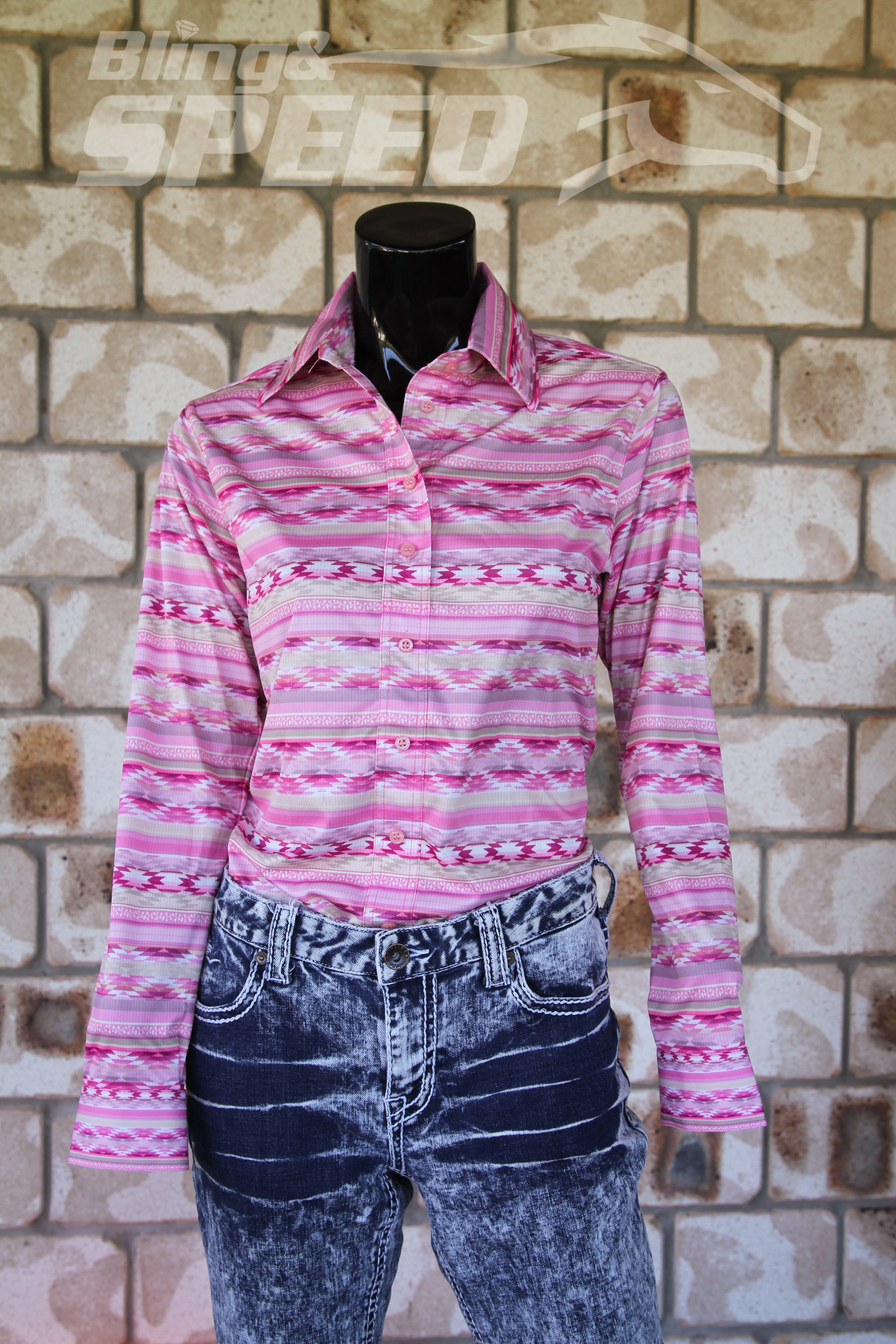 Pink Aztec Arena Shirt (7969865662702)