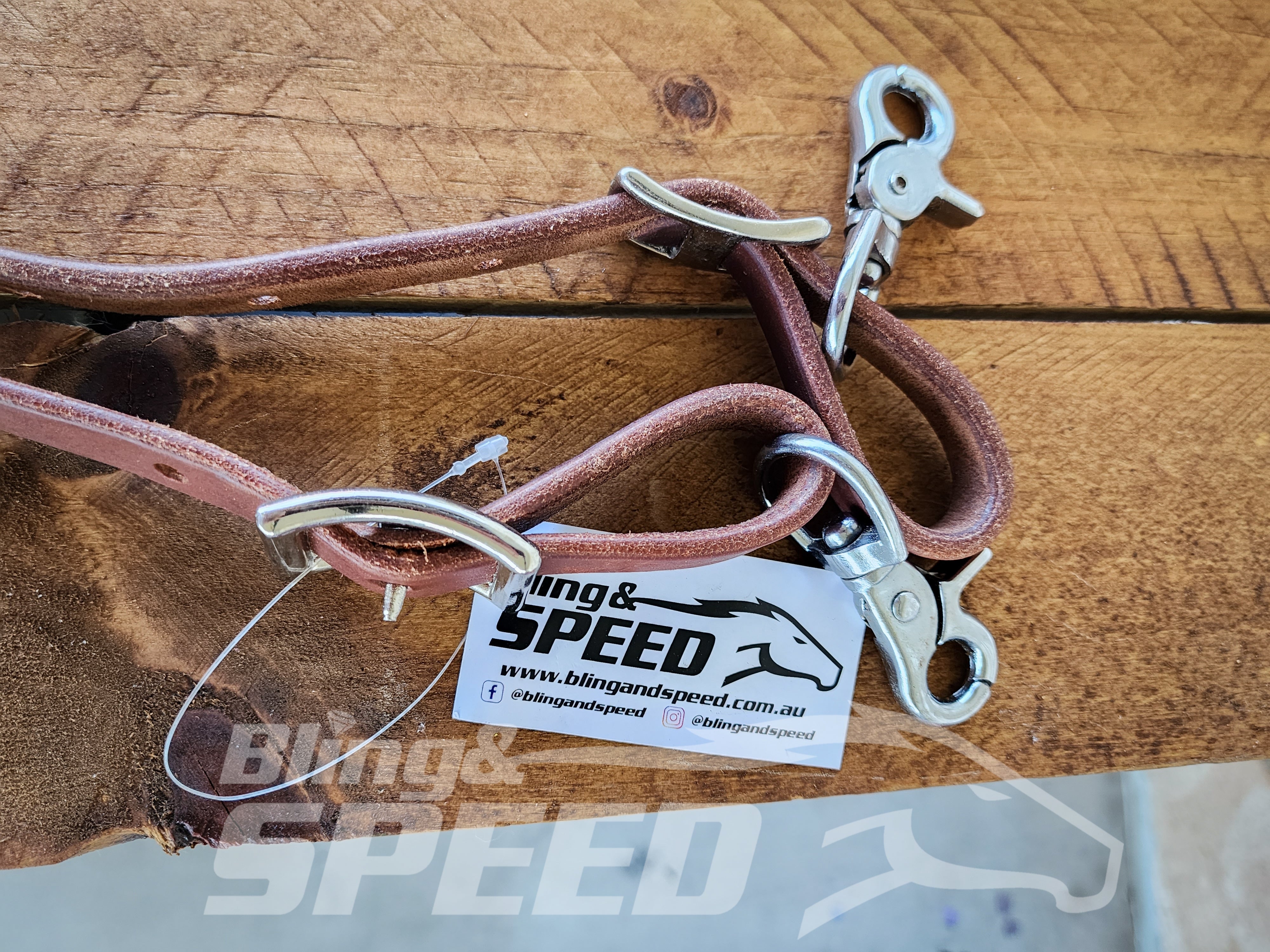 Bling & Speed Twisted Bloodknot Buckstitched Barrel Reins - Turquoise (7977754722542)