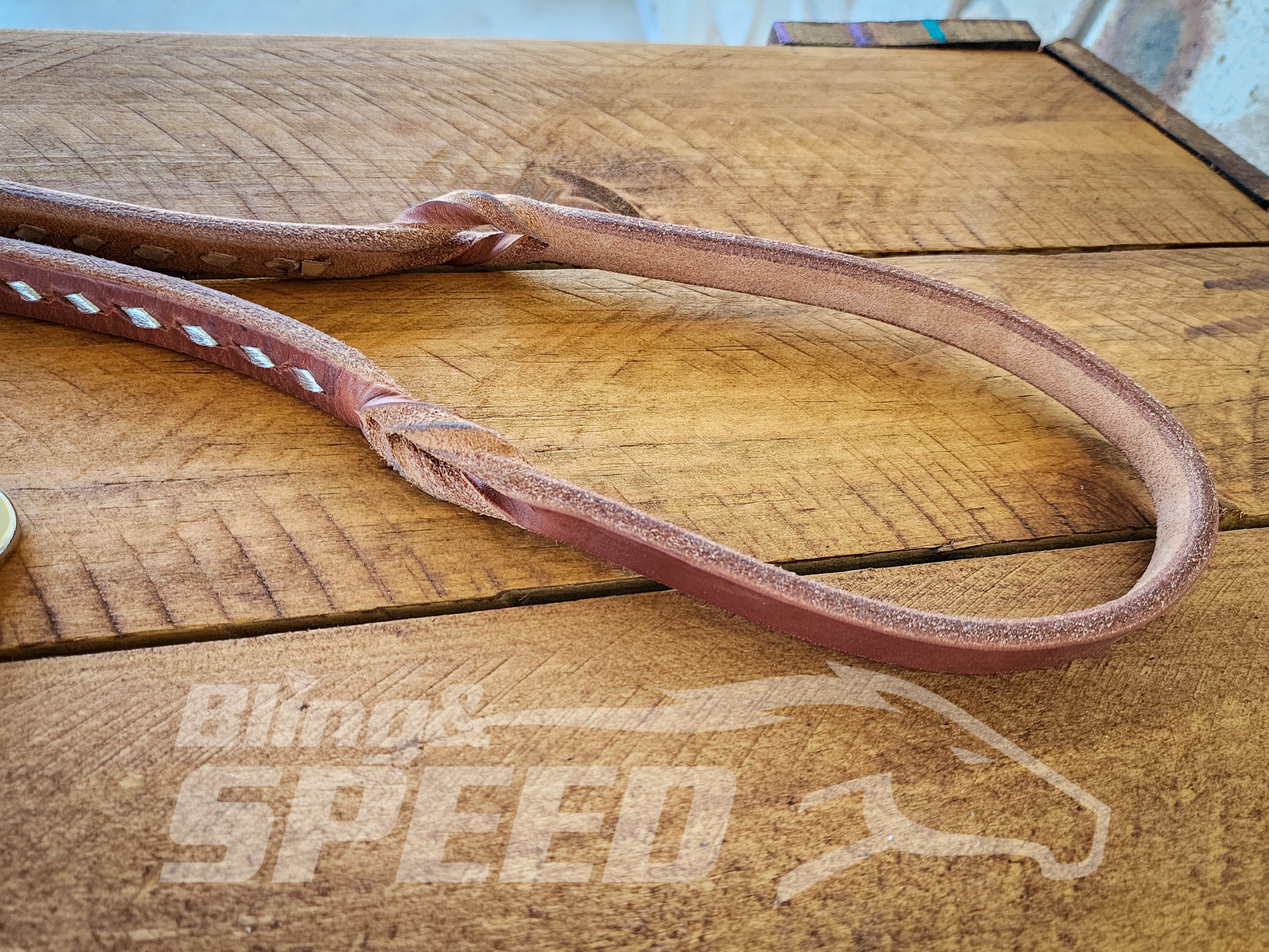 Bling & Speed Twisted Bloodknot Buckstitched Barrel Reins - Silver (7977760522478)