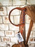 Load image into Gallery viewer, Bling and Speed Blue Buckstitched with Twisted Bloodknot One Ear Bridle (7981438992622)
