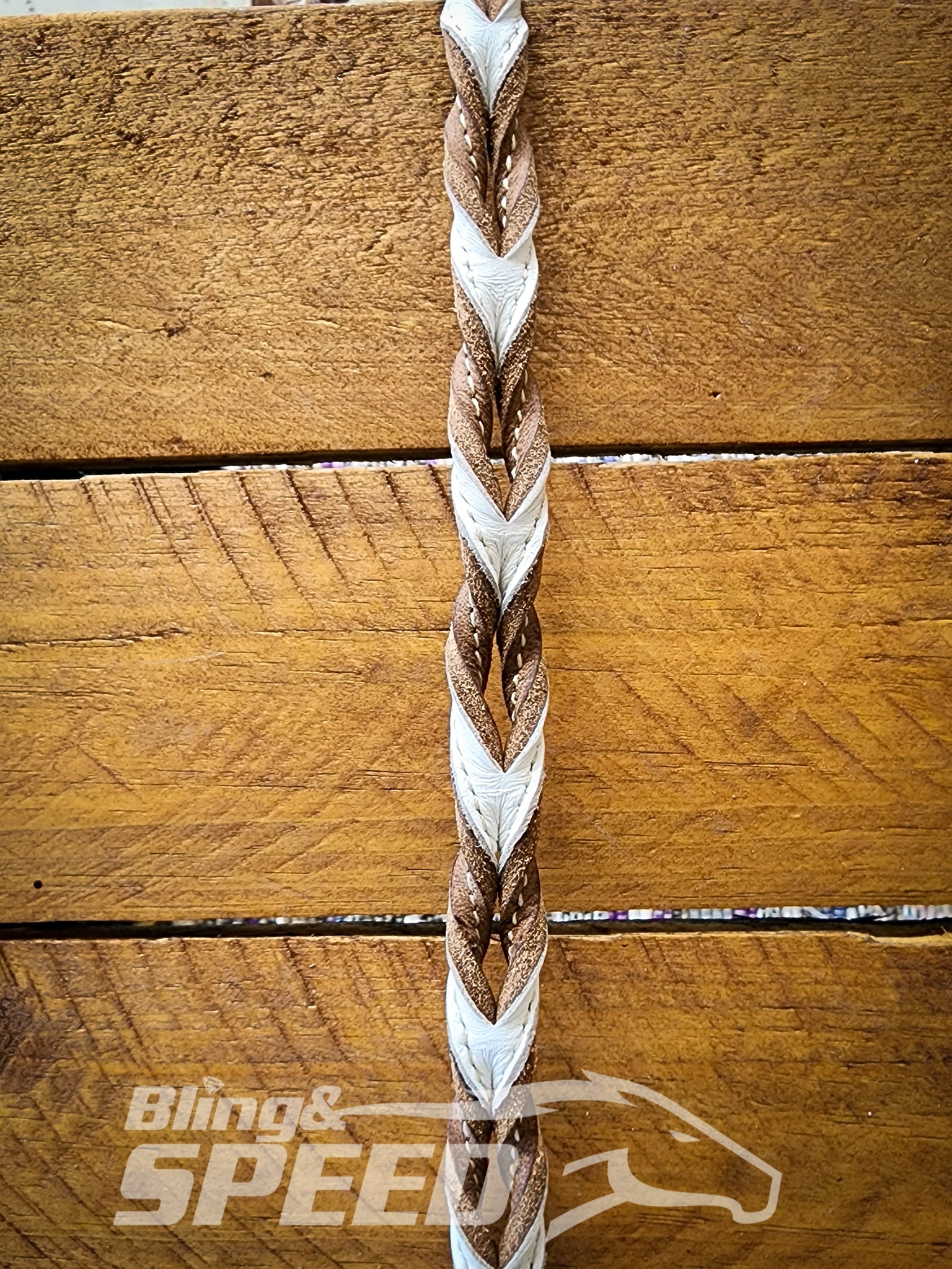 Bling & Speed Silver Twisted Bloodknot Bridle with matching Barrel Reins (7987702366446)