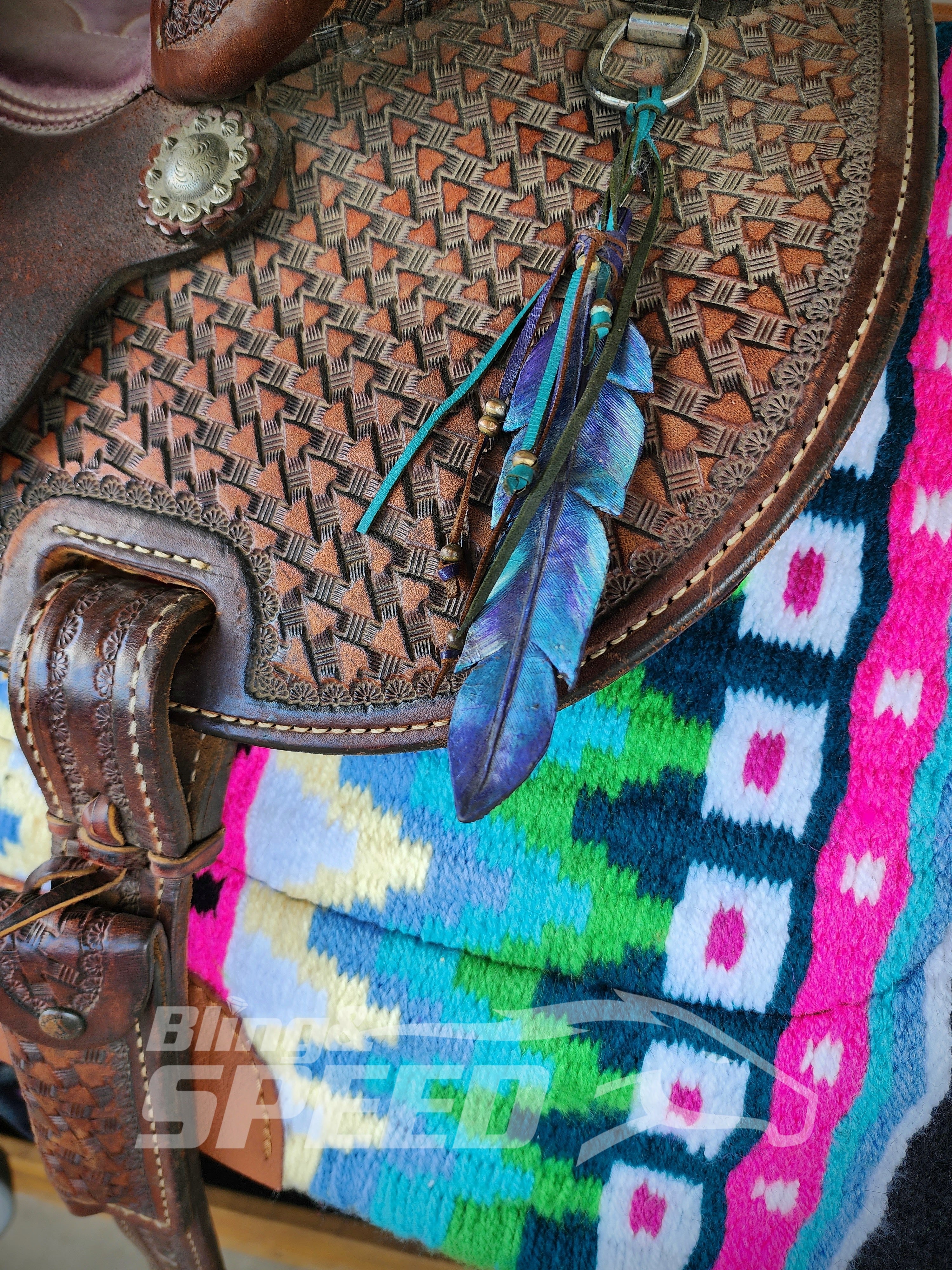 4. "The Citrine Unicorn" Saddle Pad (7873221099758)