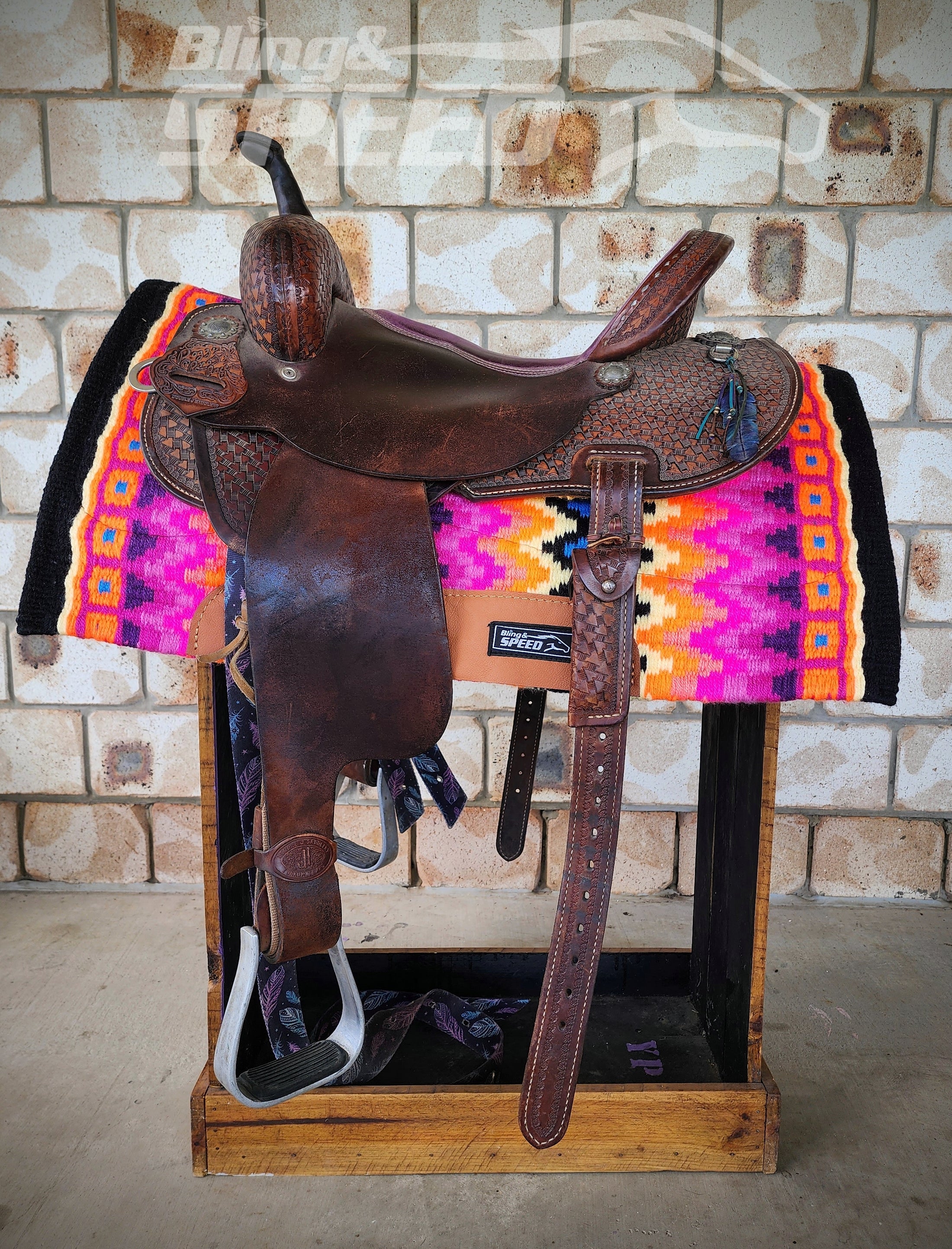 8. "The Morganite Unicorn" Saddle Pad (7873221001454)