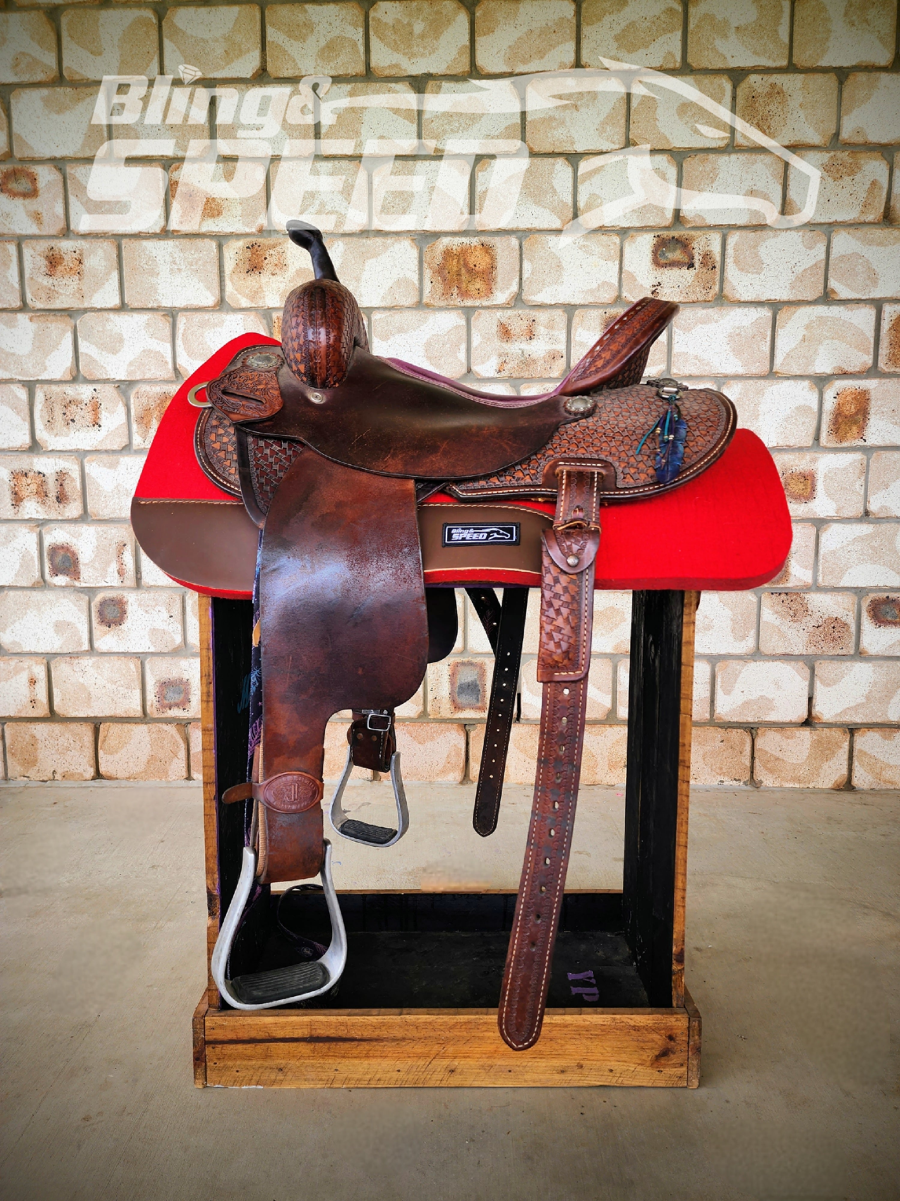 Wither and Spine Relief Felt Saddle Pad - Red (8021384069358)