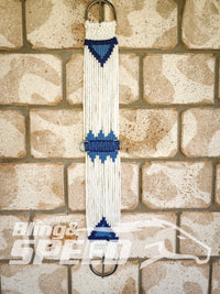 New Zealand Corded Wool Girth - Blue (8028679307502)